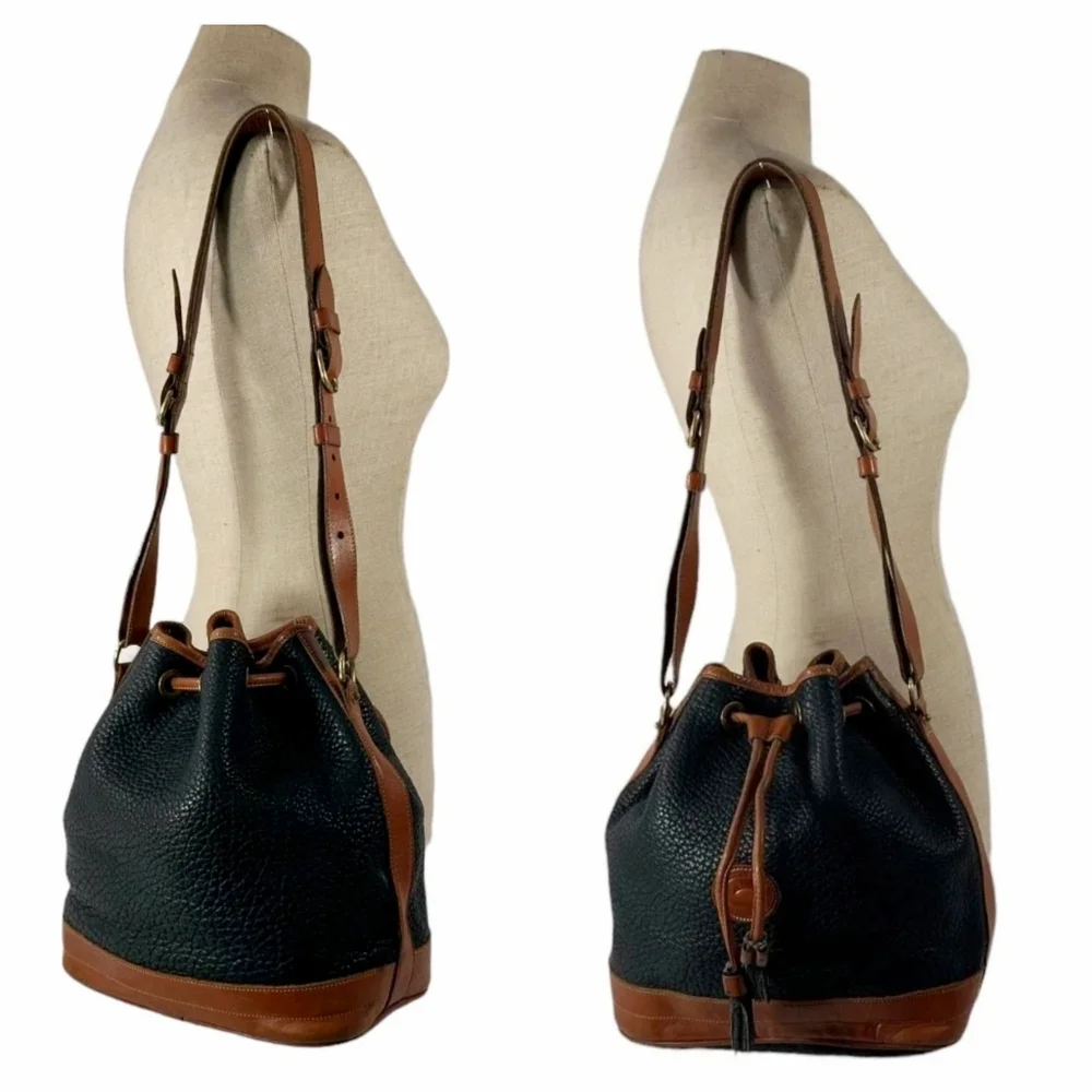 Vintage Dooney & Bourke Teton AWL Drawstring Bucket Bag - Picture 11 of 12